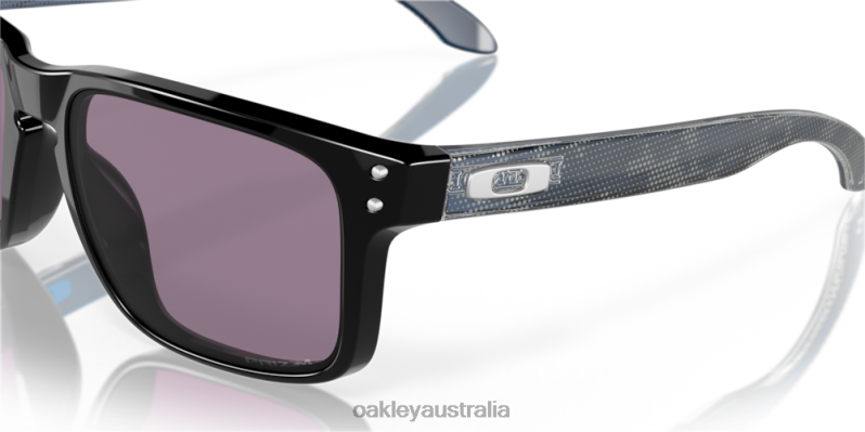 Holbrook (Low Bridge Fit) High Resolution Collection Prizm Grey Lenses, Polished Black Frame Oakley2ZJX803