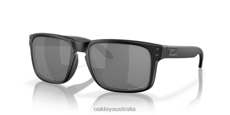 Holbrook (Low Bridge Fit) Prizm Black Polarized Lenses, Matte Black Frame Oakley2ZJX787
