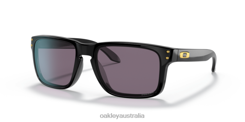 Holbrook (Low Bridge Fit) Prizm Grey Lenses, Polished Black Frame Oakley2ZJX795