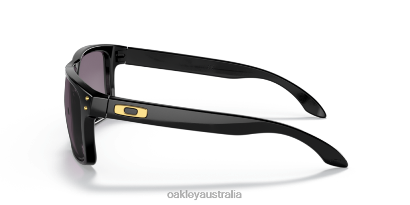 Holbrook (Low Bridge Fit) Prizm Grey Lenses, Polished Black Frame Oakley2ZJX795