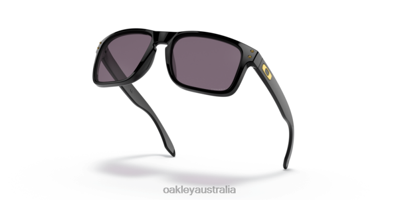 Holbrook (Low Bridge Fit) Prizm Grey Lenses, Polished Black Frame Oakley2ZJX795