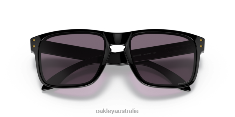 Holbrook (Low Bridge Fit) Prizm Grey Lenses, Polished Black Frame Oakley2ZJX795