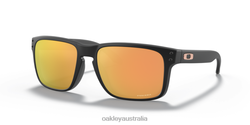 Holbrook (Low Bridge Fit) Prizm Rose Gold Lenses, Matte Black Frame Oakley2ZJX794