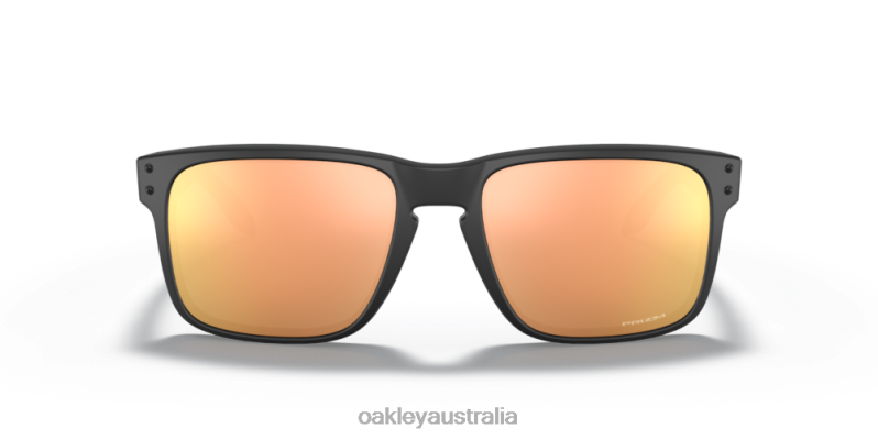 Holbrook (Low Bridge Fit) Prizm Rose Gold Lenses, Matte Black Frame Oakley2ZJX794