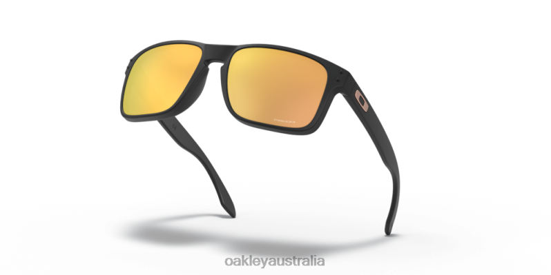 Holbrook (Low Bridge Fit) Prizm Rose Gold Lenses, Matte Black Frame Oakley2ZJX794