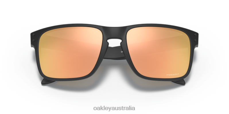 Holbrook (Low Bridge Fit) Prizm Rose Gold Lenses, Matte Black Frame Oakley2ZJX794