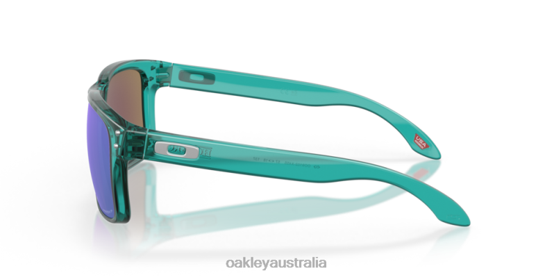 Holbrook Prizm Sapphire Polarized Lenses, Trans Artic Surf Frame Oakley2ZJX76