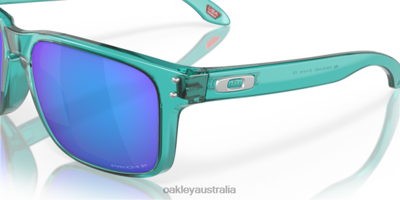 Holbrook Prizm Sapphire Polarized Lenses, Trans Artic Surf Frame Oakley2ZJX76