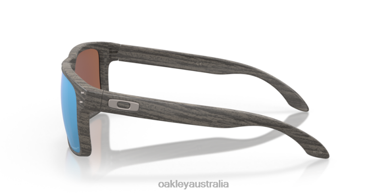 Holbrook Woodgrain Collection Prizm Deep Water Polarized Lenses, Woodgrain Frame Oakley2ZJX66