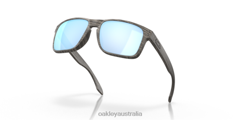 Holbrook Woodgrain Collection Prizm Deep Water Polarized Lenses, Woodgrain Frame Oakley2ZJX66