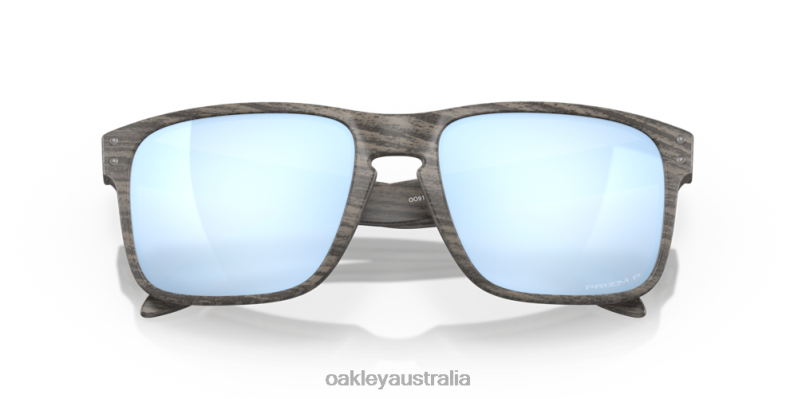 Holbrook Woodgrain Collection Prizm Deep Water Polarized Lenses, Woodgrain Frame Oakley2ZJX66