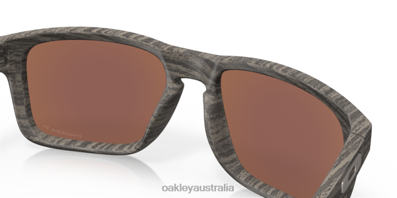 Holbrook Woodgrain Collection Prizm Deep Water Polarized Lenses, Woodgrain Frame Oakley2ZJX66