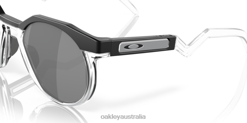 Hstn (Low Bridge Fit) Prizm Black Polarized Lenses, Matte Black Frame Oakley2ZJX783