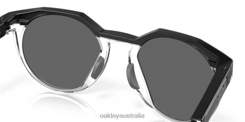 Hstn (Low Bridge Fit) Prizm Black Polarized Lenses, Matte Black Frame Oakley2ZJX783