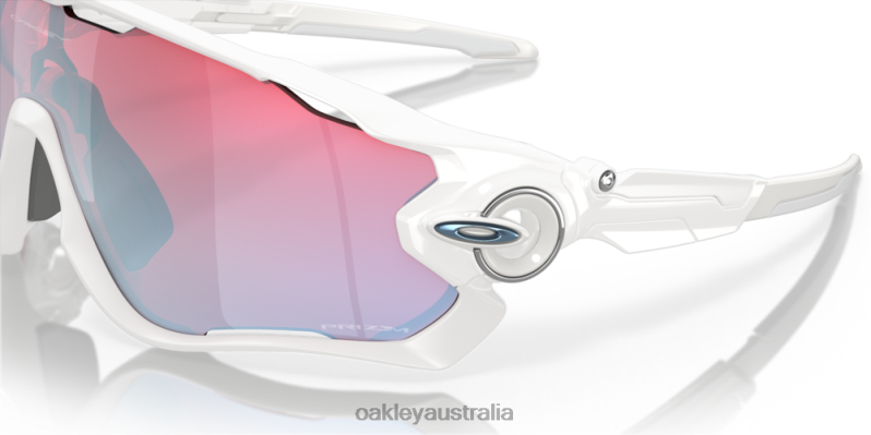 Jawbreaker Prizm Snow Collection Prizm Snow Sapphire Lenses, Polished White Frame Oakley2ZJX881
