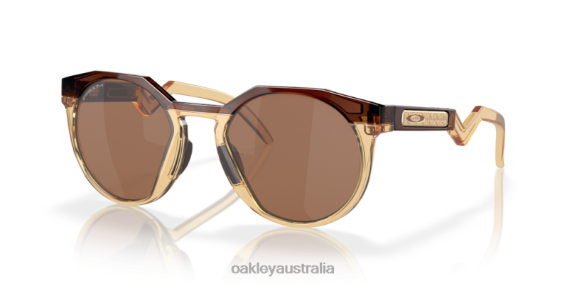 Kylian Mbappe Signature Series HSTN (Low Bridge Fit) Prizm Tungsten Lenses, Dark Amber/Light Curry Frame Oakley2ZJX785
