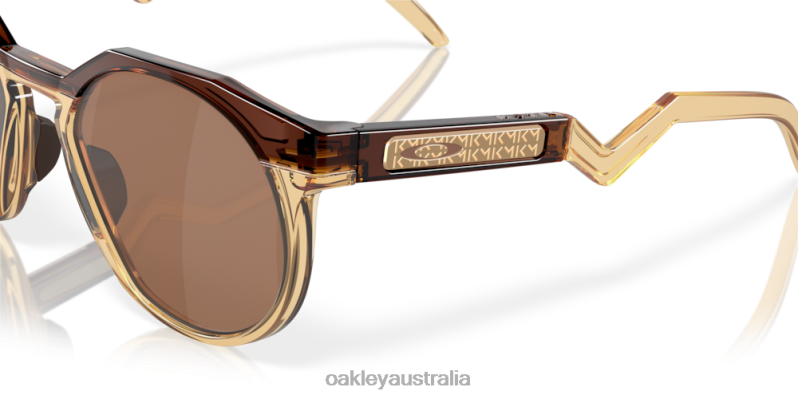 Kylian Mbappe Signature Series HSTN (Low Bridge Fit) Prizm Tungsten Lenses, Dark Amber/Light Curry Frame Oakley2ZJX785