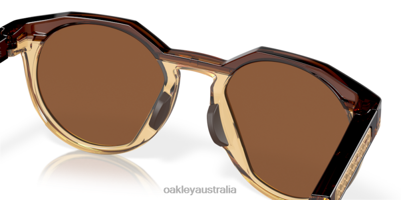 Kylian Mbappe Signature Series HSTN (Low Bridge Fit) Prizm Tungsten Lenses, Dark Amber/Light Curry Frame Oakley2ZJX785