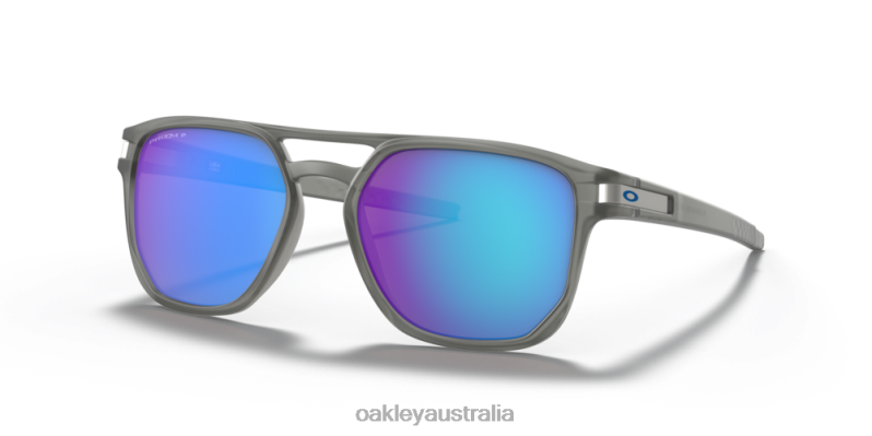 Latch Beta Prizm Sapphire Polarized Lenses, Matte Grey Ink Frame Oakley2ZJX948