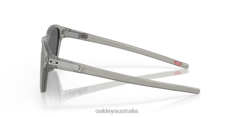 Latch (Low Bridge Fit) High Resolution Collection Prizm Black Lenses, Matte Grey Ink Frame Oakley2ZJX913
