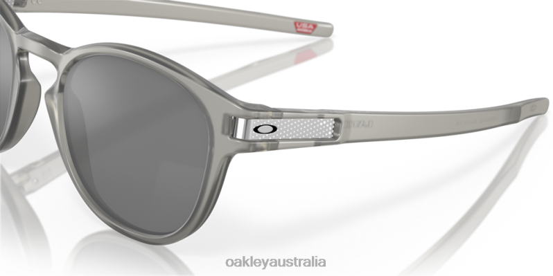 Latch (Low Bridge Fit) High Resolution Collection Prizm Black Lenses, Matte Grey Ink Frame Oakley2ZJX913