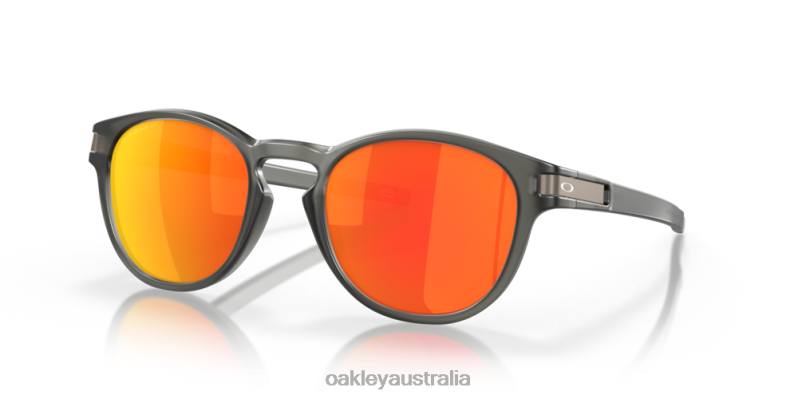 Latch (Low Bridge Fit) Prizm Ruby Polarized Lenses, Matte Grey Smoke Frame Oakley2ZJX912