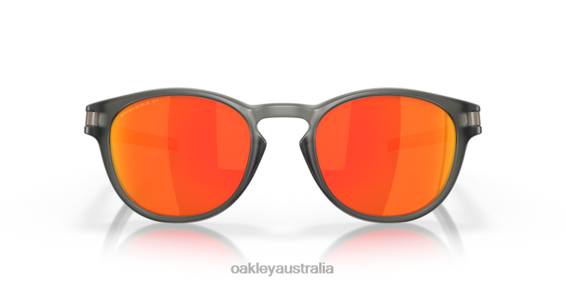 Latch (Low Bridge Fit) Prizm Ruby Polarized Lenses, Matte Grey Smoke Frame Oakley2ZJX912