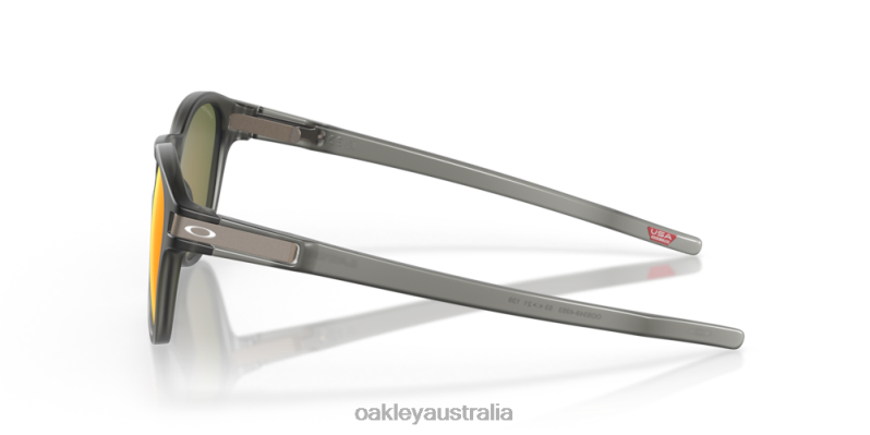 Latch (Low Bridge Fit) Prizm Ruby Polarized Lenses, Matte Grey Smoke Frame Oakley2ZJX912