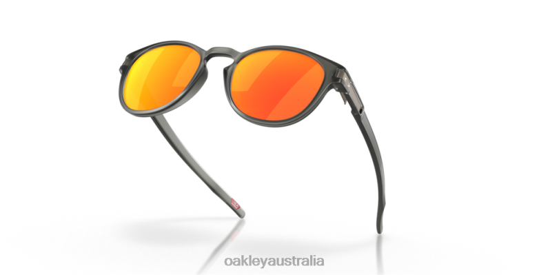 Latch (Low Bridge Fit) Prizm Ruby Polarized Lenses, Matte Grey Smoke Frame Oakley2ZJX912
