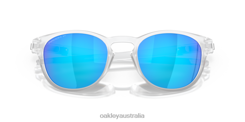 Latch (Low Bridge Fit) Prizm Sapphire Polarized Lenses, Matte Clear Frame Oakley2ZJX911