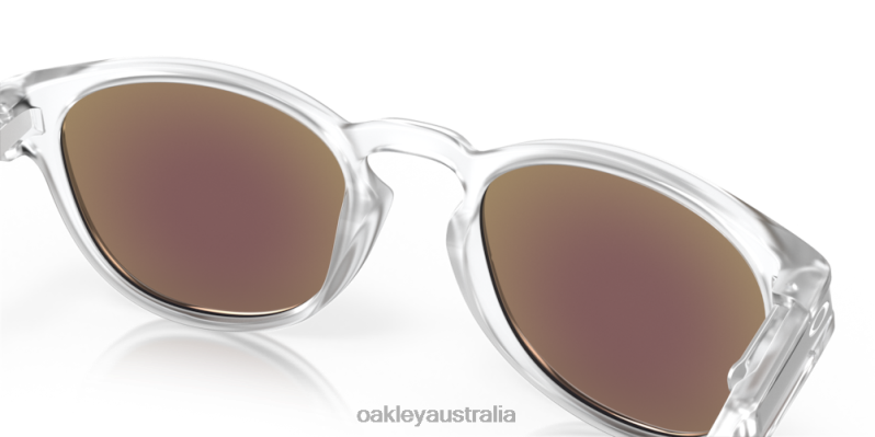 Latch (Low Bridge Fit) Prizm Sapphire Polarized Lenses, Matte Clear Frame Oakley2ZJX911
