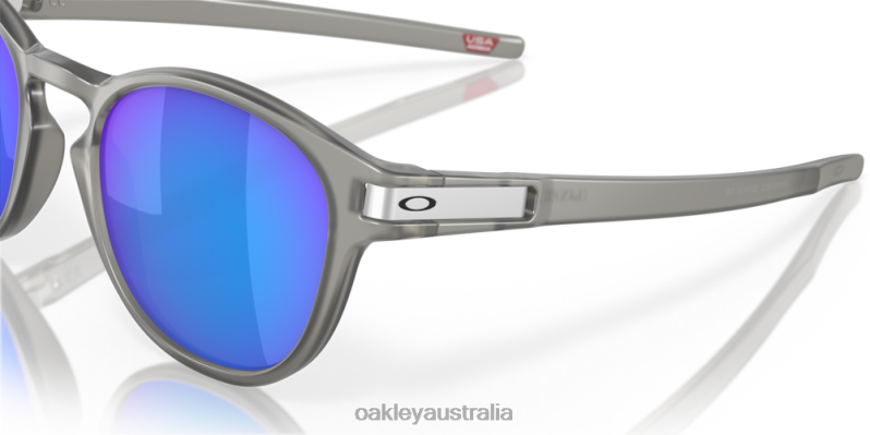 Latch (Low Bridge Fit) Prizm Sapphire Polarized Lenses, Matte Grey Ink Frame Oakley2ZJX907