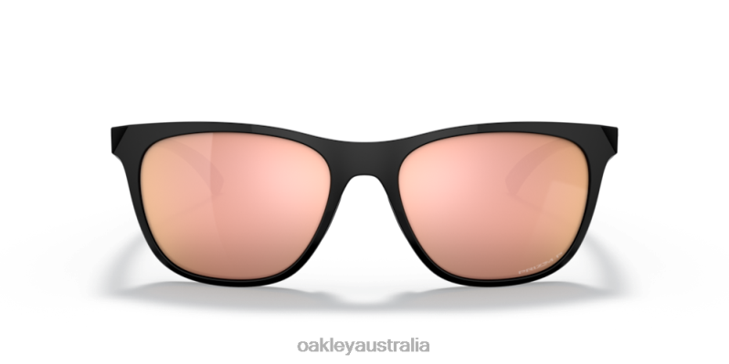 Leadline Prizm Rose Gold Polarized Lenses, Polished Black Frame Oakley2ZJX1072
