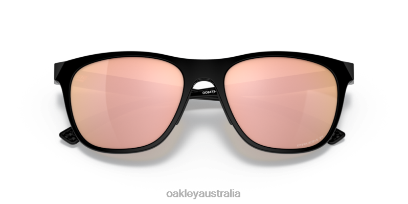 Leadline Prizm Rose Gold Polarized Lenses, Polished Black Frame Oakley2ZJX1072