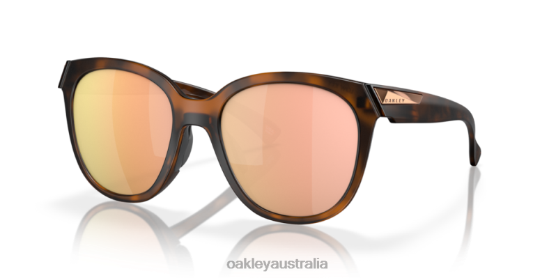 Low Key Prizm Rose Gold Polarized Lenses, Matte Brown Tortoise Frame Oakley2ZJX944