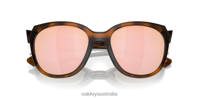 Low Key Prizm Rose Gold Polarized Lenses, Matte Brown Tortoise Frame Oakley2ZJX944