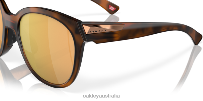 Low Key Prizm Rose Gold Polarized Lenses, Matte Brown Tortoise Frame Oakley2ZJX944
