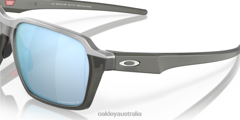 Parlay Prizm Deep Water Polarized Lenses, Matte Grey Smoke Frame Oakley2ZJX521