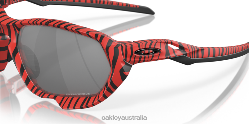 Plazma (Low Bridge Fit) Red Tiger Prizm Black Lenses, Red Tiger Frame Oakley2ZJX593