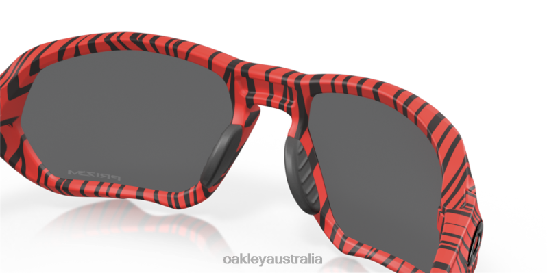 Plazma (Low Bridge Fit) Red Tiger Prizm Black Lenses, Red Tiger Frame Oakley2ZJX593