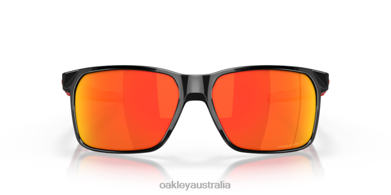 Portal X Prizm Ruby Polarized Lenses, Polished Black Frame Oakley2ZJX338