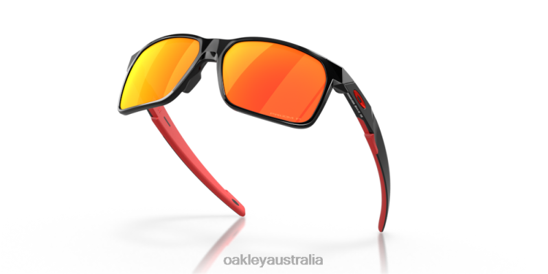 Portal X Prizm Ruby Polarized Lenses, Polished Black Frame Oakley2ZJX338