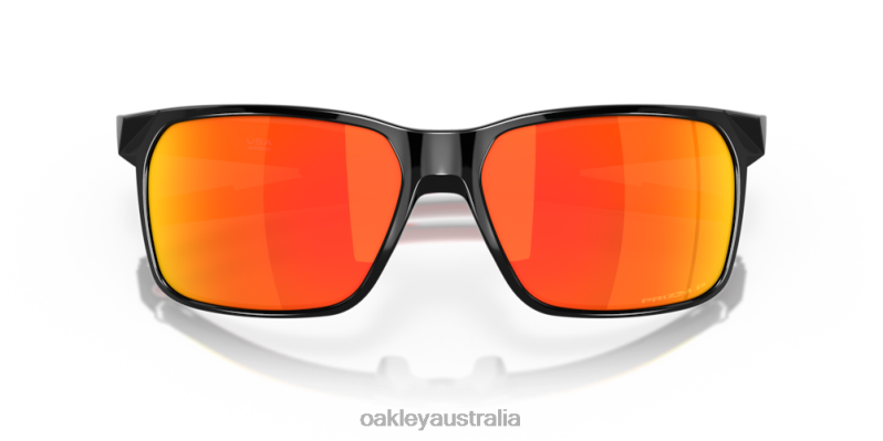 Portal X Prizm Ruby Polarized Lenses, Polished Black Frame Oakley2ZJX338
