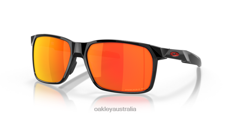 Portal X Prizm Ruby Polarized Lenses, Polished Black Frame Oakley2ZJX341