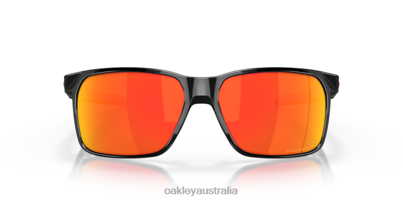 Portal X Prizm Ruby Polarized Lenses, Polished Black Frame Oakley2ZJX341