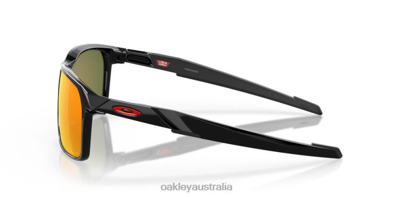 Portal X Prizm Ruby Polarized Lenses, Polished Black Frame Oakley2ZJX341