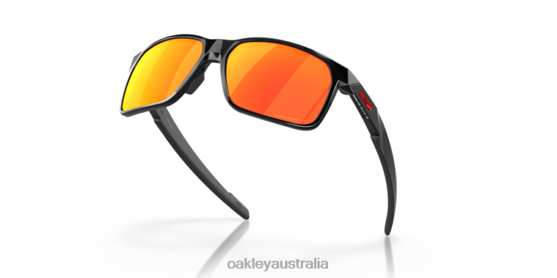 Portal X Prizm Ruby Polarized Lenses, Polished Black Frame Oakley2ZJX341