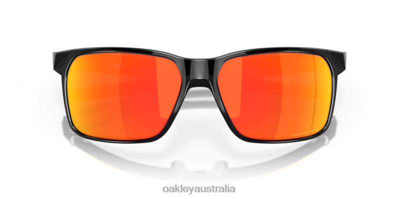 Portal X Prizm Ruby Polarized Lenses, Polished Black Frame Oakley2ZJX341
