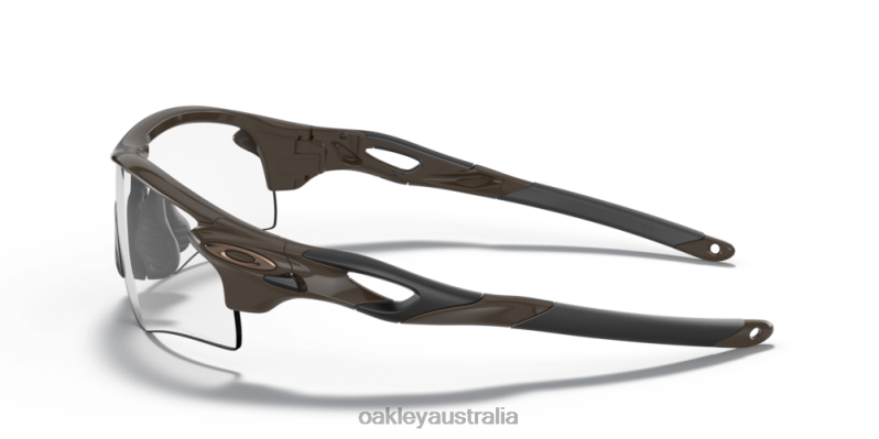 RadarLock Path (Low Bridge Fit) Clear To Black Iridium Photochromic Lenses, Olive Frame Oakley2ZJX711