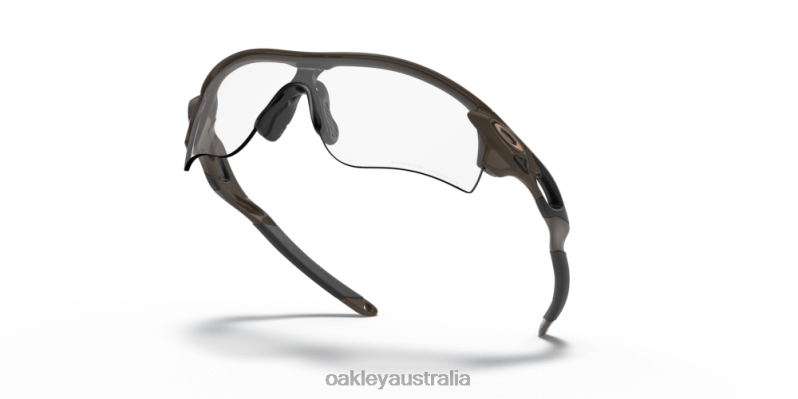 RadarLock Path (Low Bridge Fit) Clear To Black Iridium Photochromic Lenses, Olive Frame Oakley2ZJX711